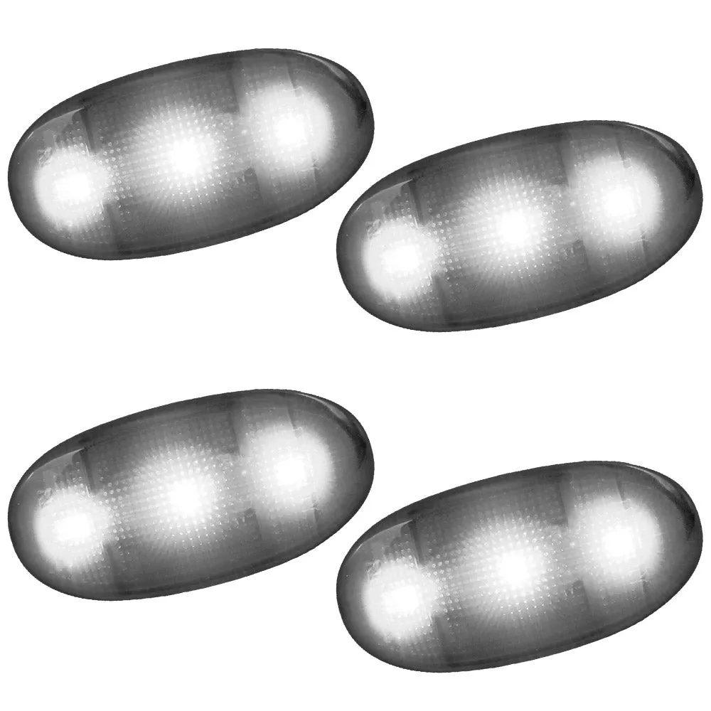 11c F350/F450 Dually Fender Lenses (4 Pcset) White Lights Clear Lens W/Chrome t product image