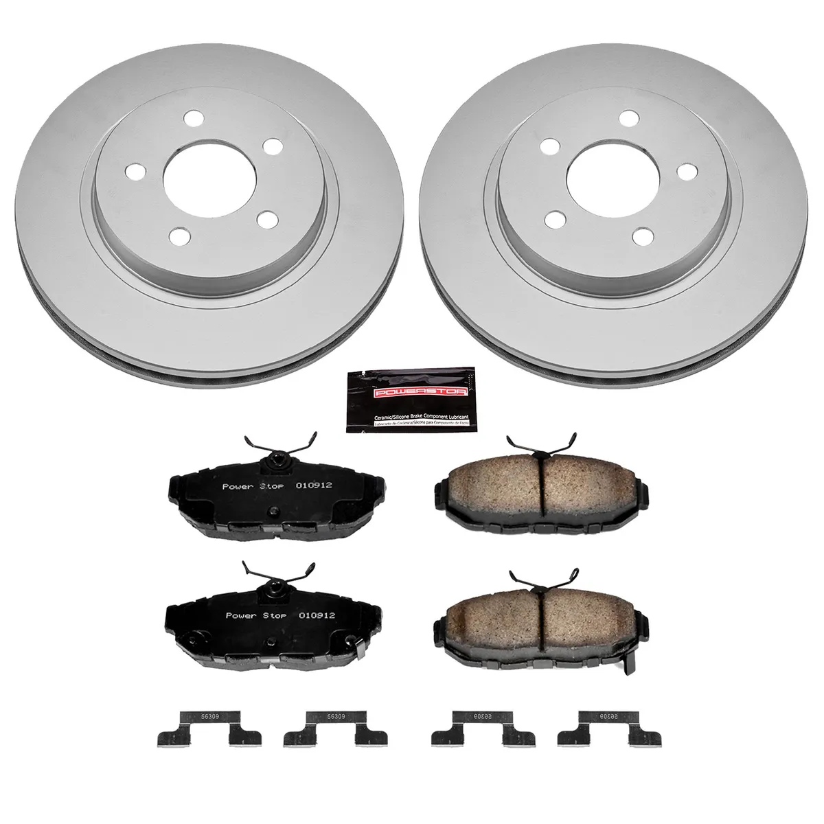 Z17 Geomet Coated Rotor Kit: Genuine Geomet Fully Coated Rotors; Ceramic Pads W/Hardware product image
