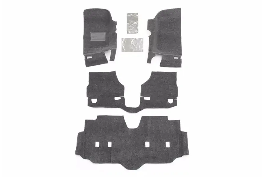 BedRug 18c Wrangler JL Unlimited 3pc Carpet Front & Rear Black Bedrug