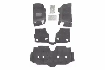 BedRug 18c Wrangler JL Unlimited 3pc Carpet Front & Rear Black Bedrug