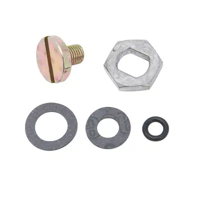 Edelbrock Edelbrock 12600 Needle and Seat Hardware Kit for Holley Carburetors with Center Hung Fuel Bowls