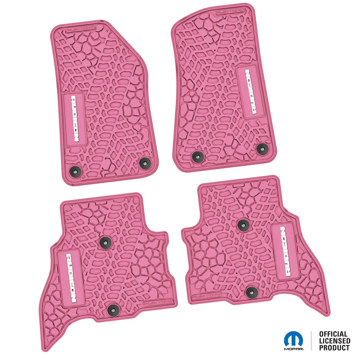 21-24 Jeep 4xe Front and RearTire Tread/Scorched Earth Scene w/ Rubicon Insert - Black w/ Red Insert product image