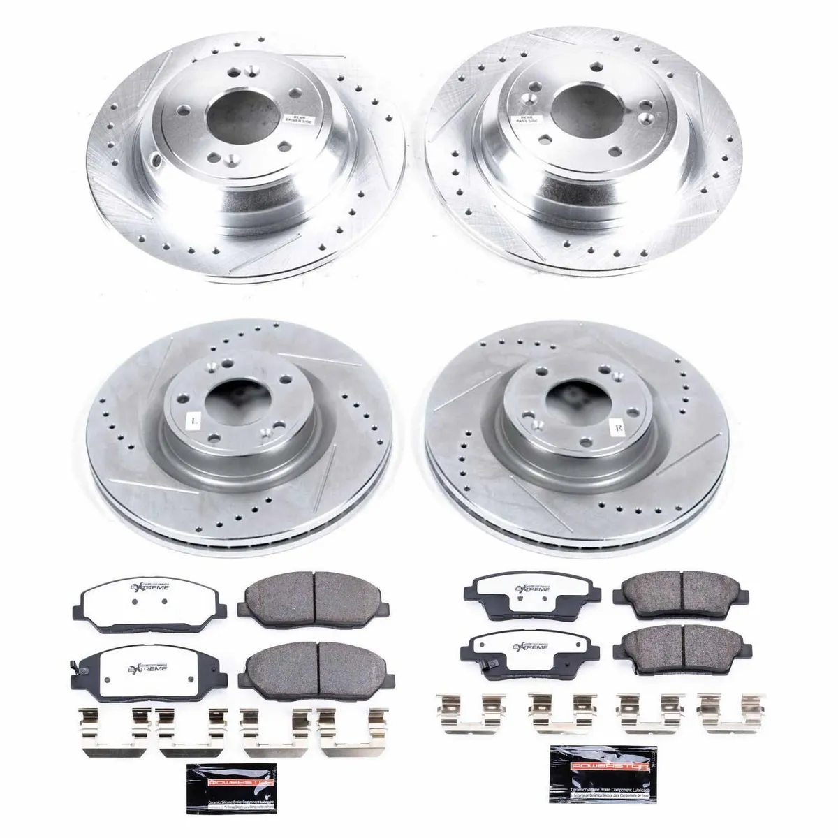 Z26 Street Warrior Upgrade Kit: Drilled/Slotted Rotors; Carbon-Fiber Ceramic Pads W/Hardware product image