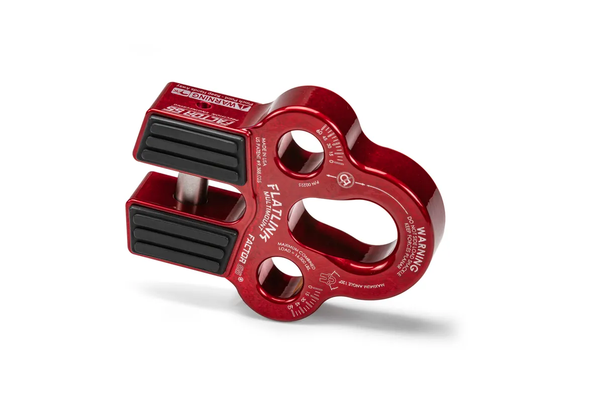 Winch Line Shackle Mount Foldable Flatlink Multimount Red Factor 55 product image