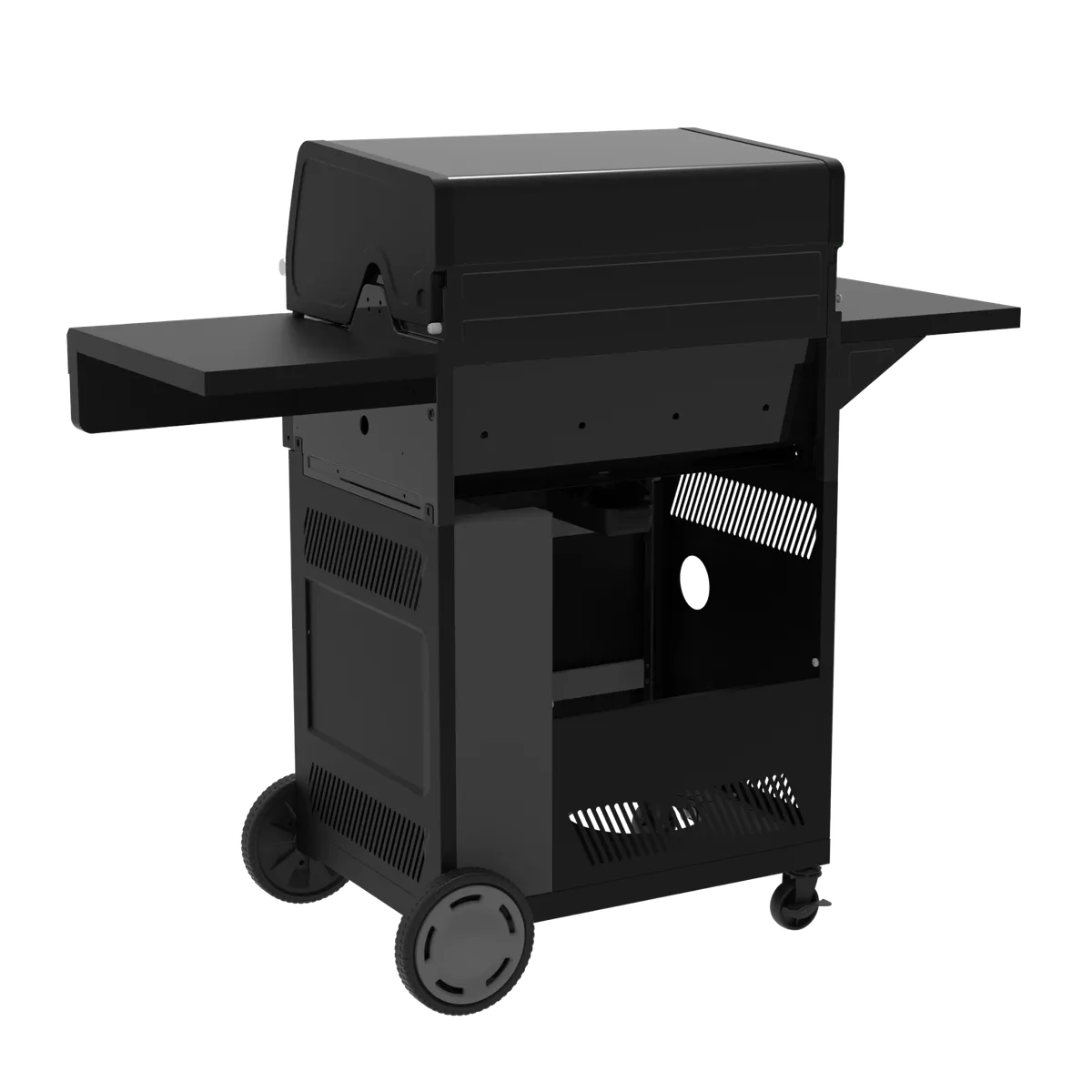 Performance Series™ FlavorMax™ 4 Burner Gas Grill Cabinet with Side Burner Black Stainless product image