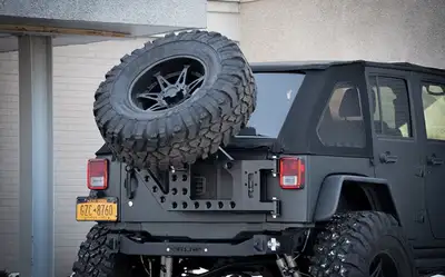 Steinjager Wheels and Tires 2007-2018 Tire Carrier Add-On Slant Back for Ace Tire Carriers