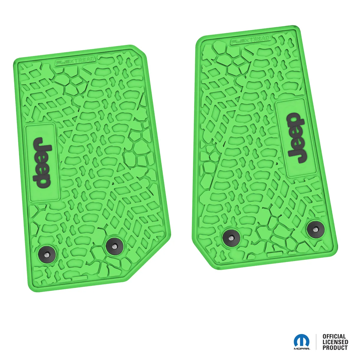 14-18 Jeep JK 2 Dr Front -Tire Tread/Scorched Earth Scene w/ JEEP Insert - Black w/ Lime Insert product image