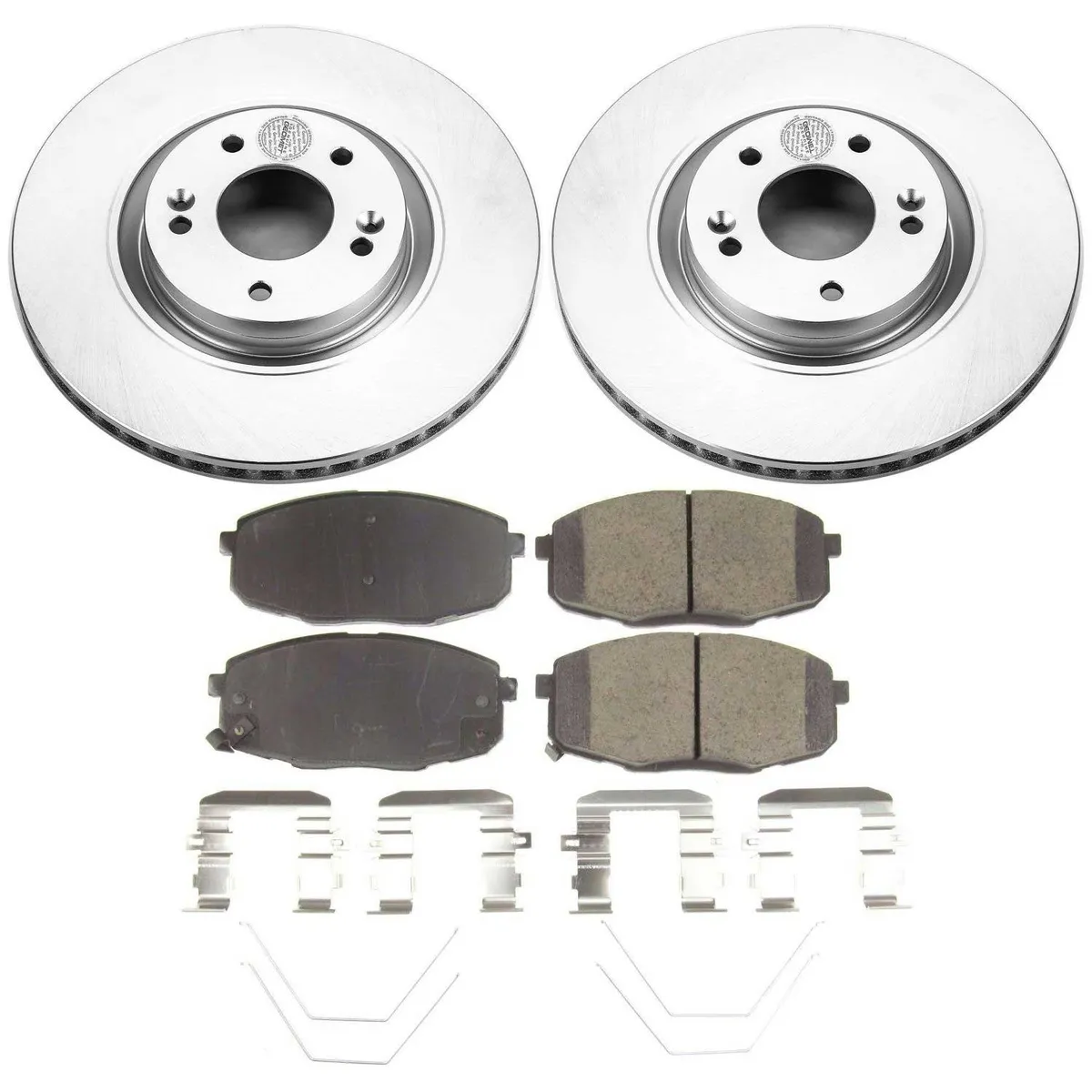 Z17 Geomet Coated Rotor Kit: Genuine Geomet Fully Coated Rotors; Ceramic Pads W/Hardware product image