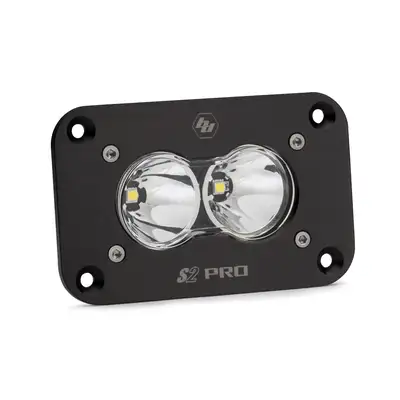 Baja Designs Baja Designs 481001 S2 Pro Black Flush Mount LED Auxiliary Light Pod