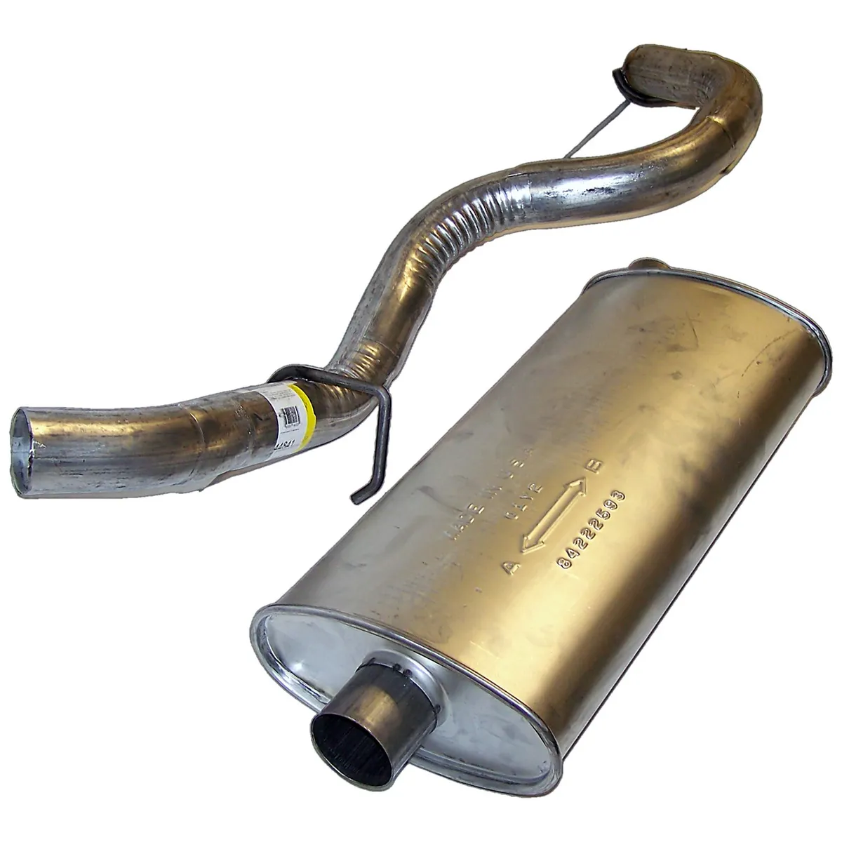Crown Automotive Jeep Replacement 52019241AC Muffler & Tailpipe for Select 1997-2002 Jeep TJ Wrangler w/ 2.5L, 4.0L Engines product image