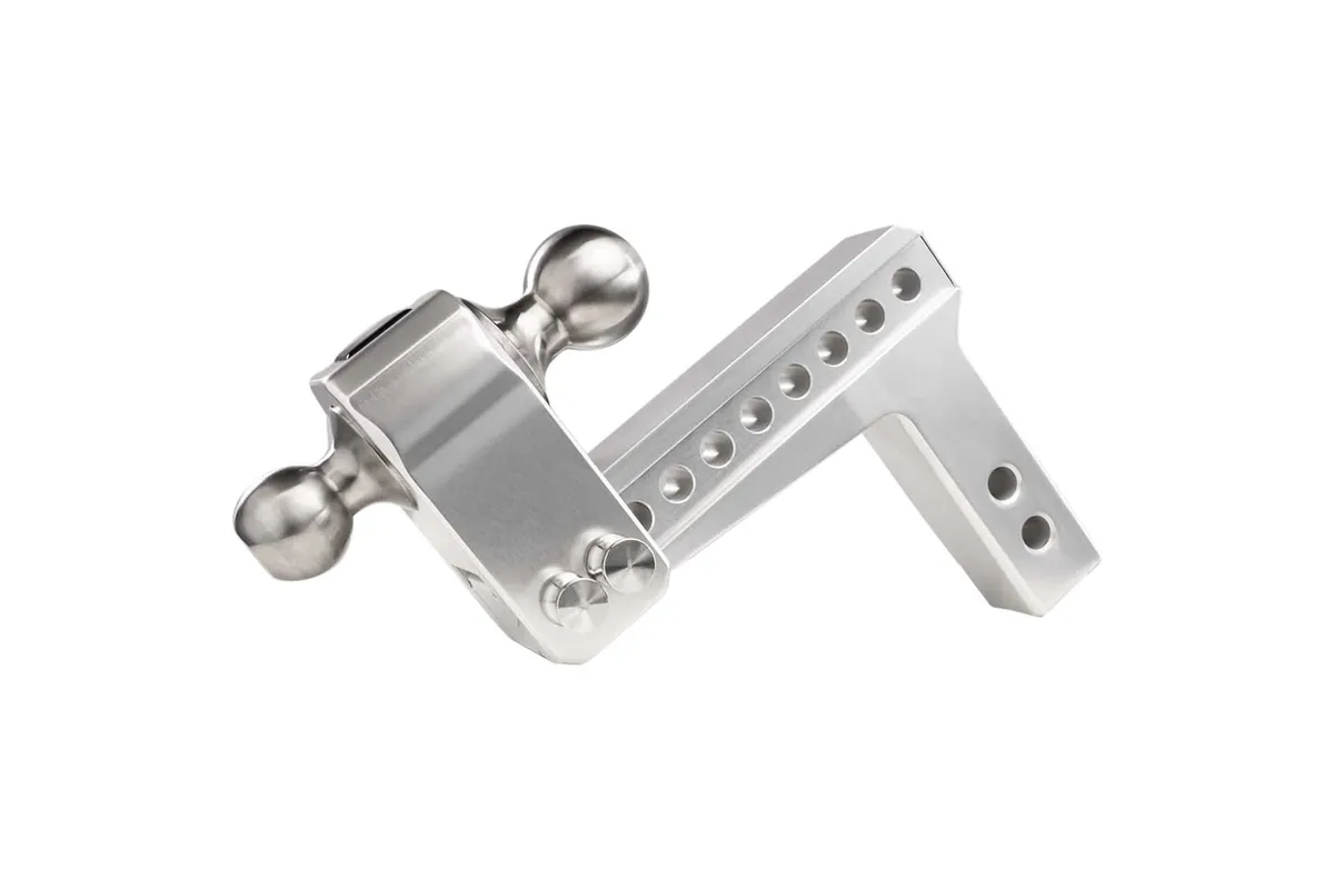 2.0" Aluminum Medium Duty Hitch 6" Drop/Rise w/ Stainless Steel Dual Ball product image