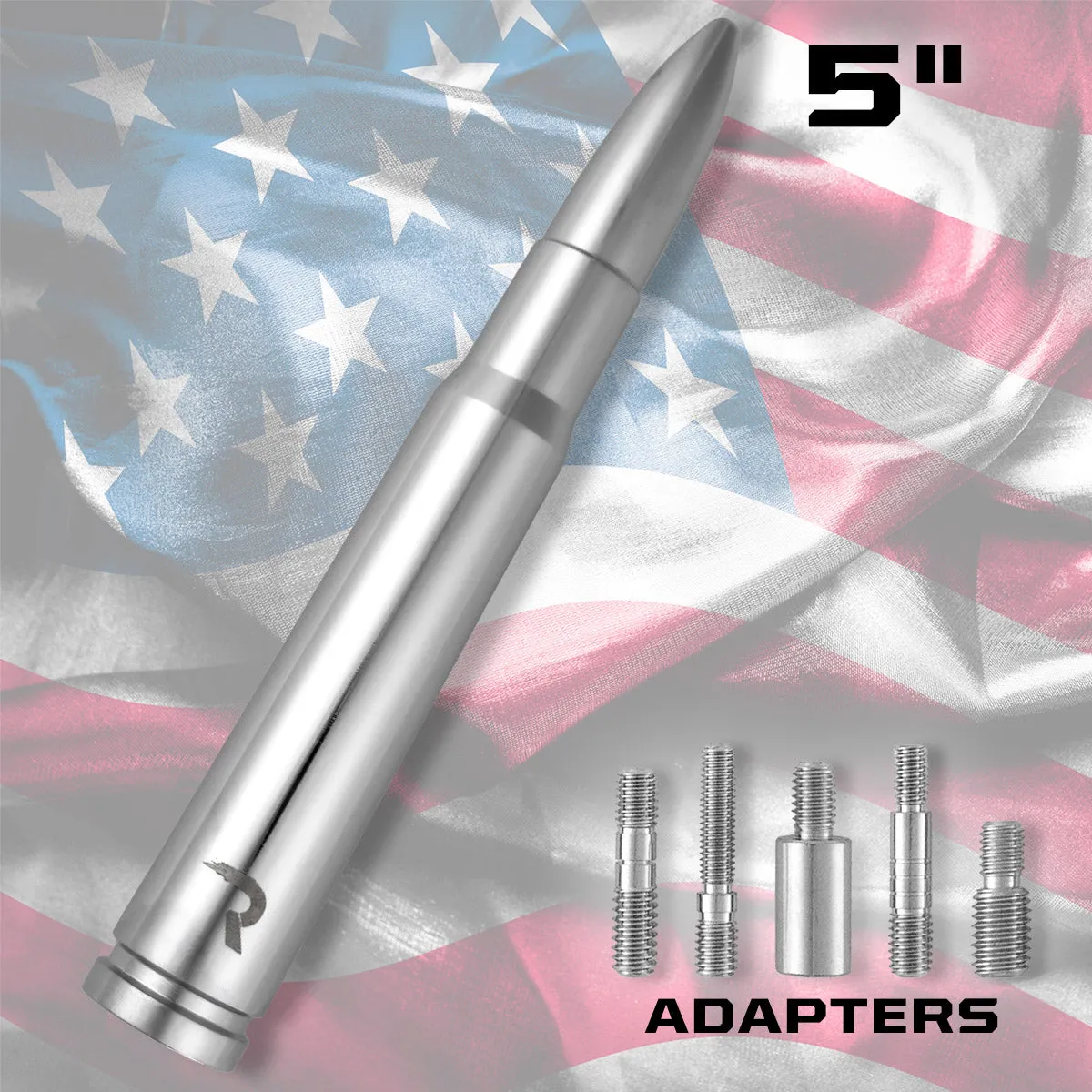 .50 Cal Bullet Antenna (Fits OEM Factory Threaded Antenna) Multiple Colors product image