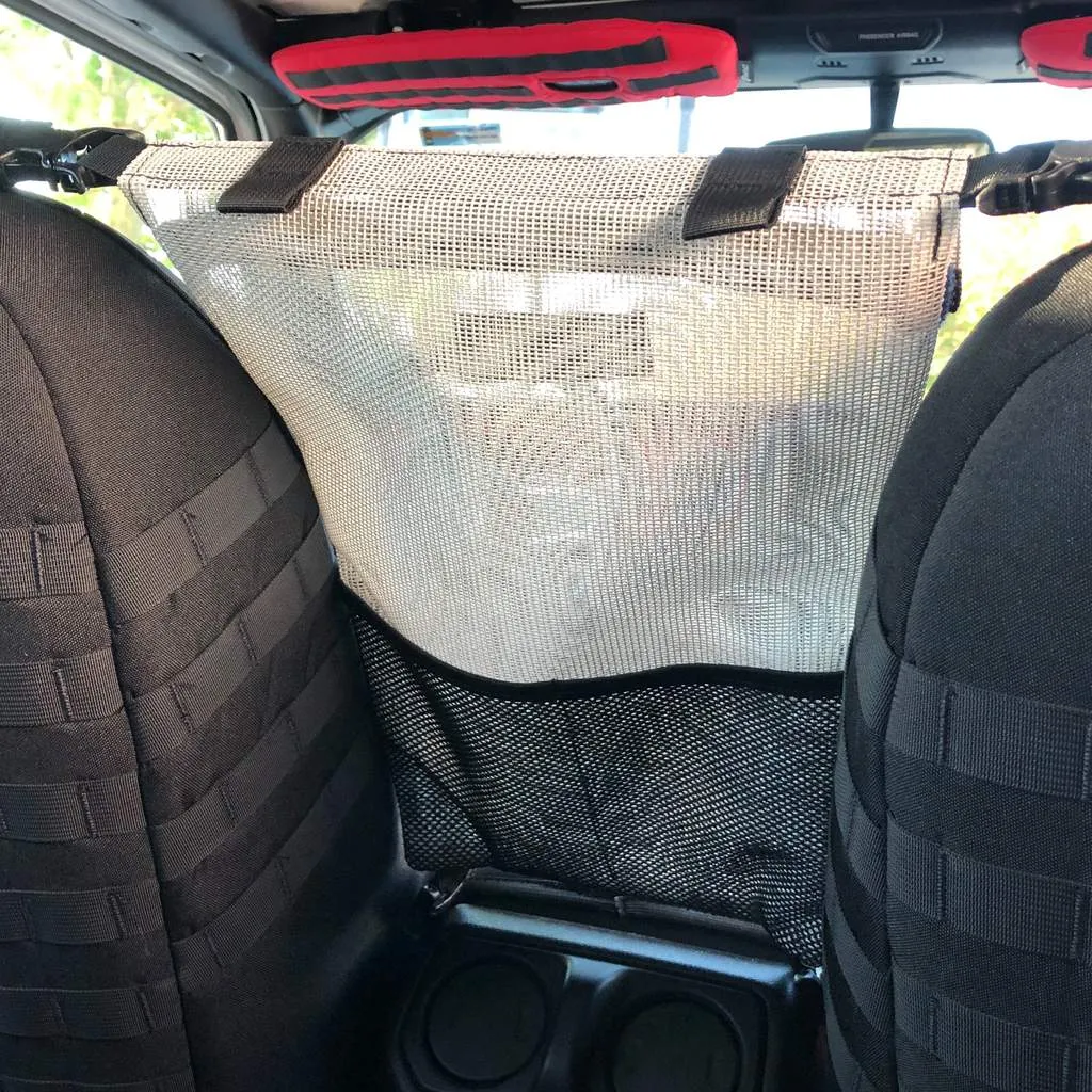 Automobile Seat Storage Bag Pet Barrier Organizer for vehicles Sun Shade Mesh Bartact (Pat Pend) product image