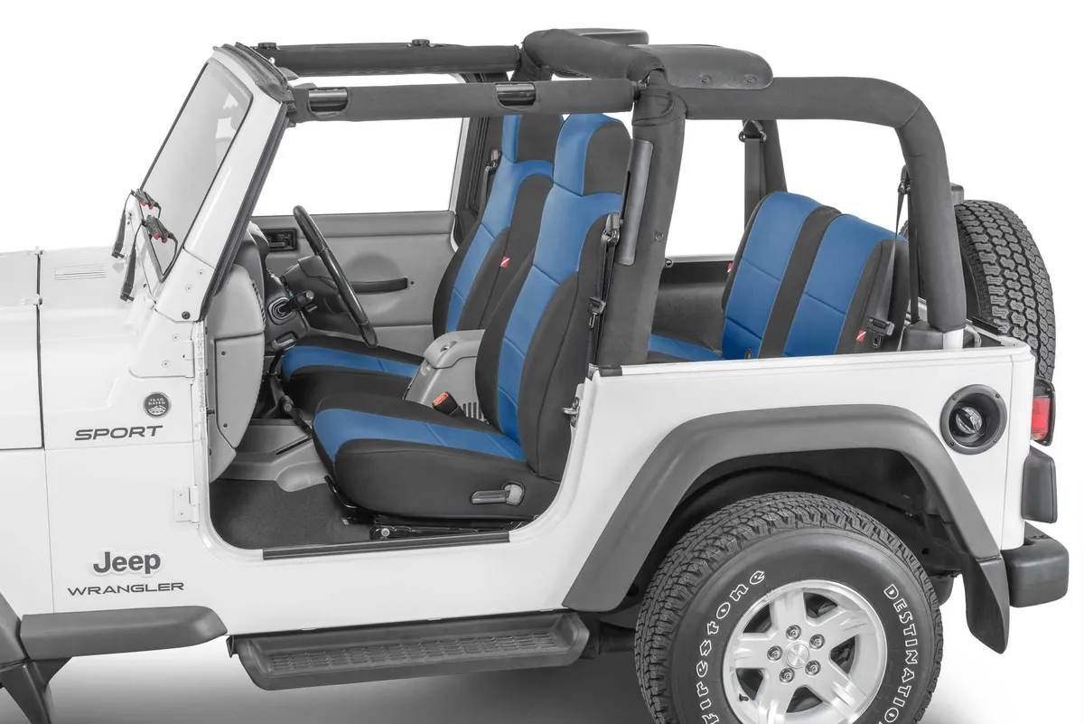 Jeep Wrangler Neoprene Seat Covers for 03-06 Jeep Wrangler TJ Blue Diver Down product image