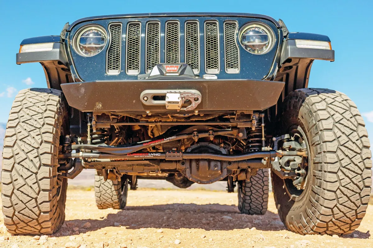 Currectlync Jeep JL/JT High Steer Kit For Stabilizer Shock And Non-Rubicon Axle. Incl. Knuckles Drag Link Tie Rod Trac Bar Reloc/Shock Mount Axle Shock Tie Rod Clamp RockJock 4x4 product image