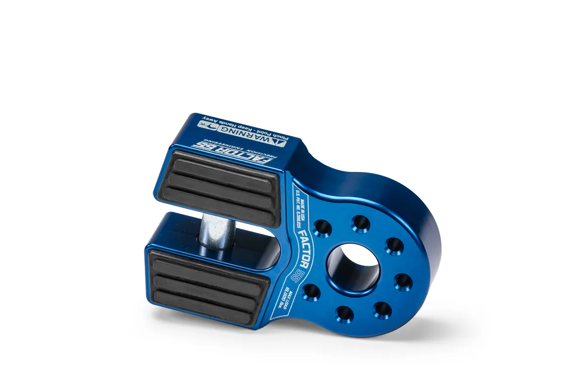 Factor 55 00050-02 Flatlink Winch Shackle Mount -- Blue product image