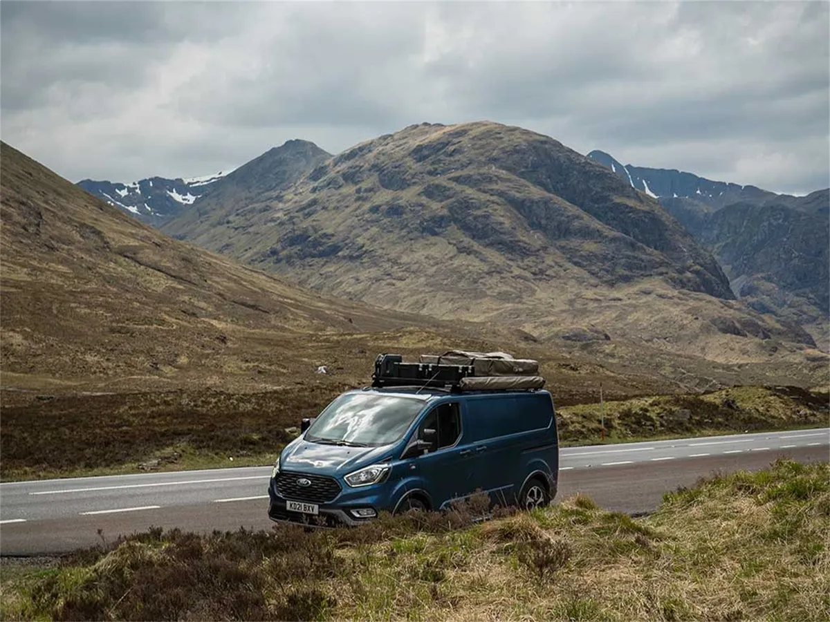 Ford TourneoTransit Custom LWB 2013-Current Slimline II Roof Rack Kit product image
