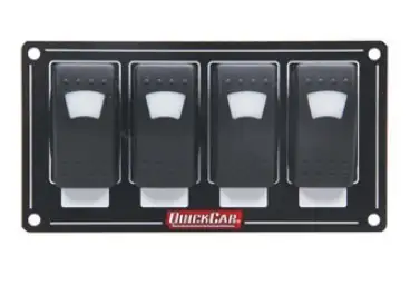 Quickcar Racing Products Accessory Panel 4 Switch Rocker Lighted