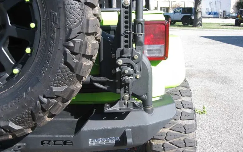 Steinjager Recovery and Towing 2007-2018 High Lift Jack Mount Fits Ace Pro Series Tire Carrier Texturized Black