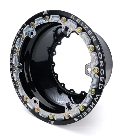 Keizer Aluminum Wheels Outer Wheel Half 15x9 Wide 5 Forge Beadlock BK
