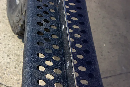 Black textured powder coat, 3/16in. steel Construction, Stainless steel countersunk hardware, 2in. diameter, .120 wall tubing product image