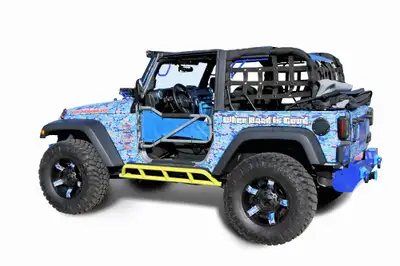 Steinjager Steinjäger Armor Wrangler JK 2007-2018 Rock Sliders 2 Door Lemon Peel