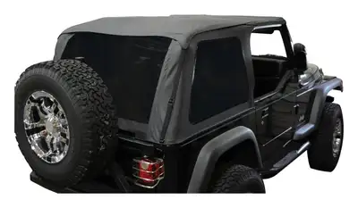 Crown Automotive Jeep Replacement 1992-1995 Wrangler YJ Black Diamond; With Tinted Windows