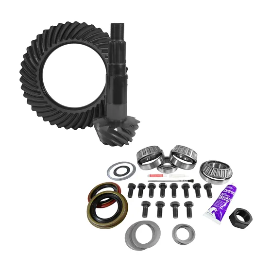 Yukon Gear and Axle 11.25 Inch Dana 80 4.56 Rear Ring & Pinion, Install Kit, 4.375 Inch Od Head Bearing USA Standard