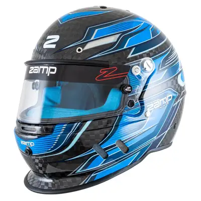 zamp Helmet RZ-67D 2X-Large Carbon Flo Blue SA2025