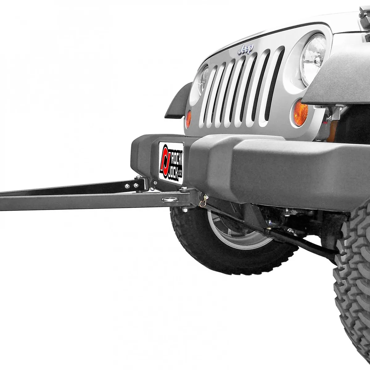 Tow Bar Mounting Kit 07-18 Wrangler JK Front Bolt-On Includes Mounting Plate Tow Bar Attaching Forks Hardware For Use w/ CE-9033F RockJock 4x4 product image