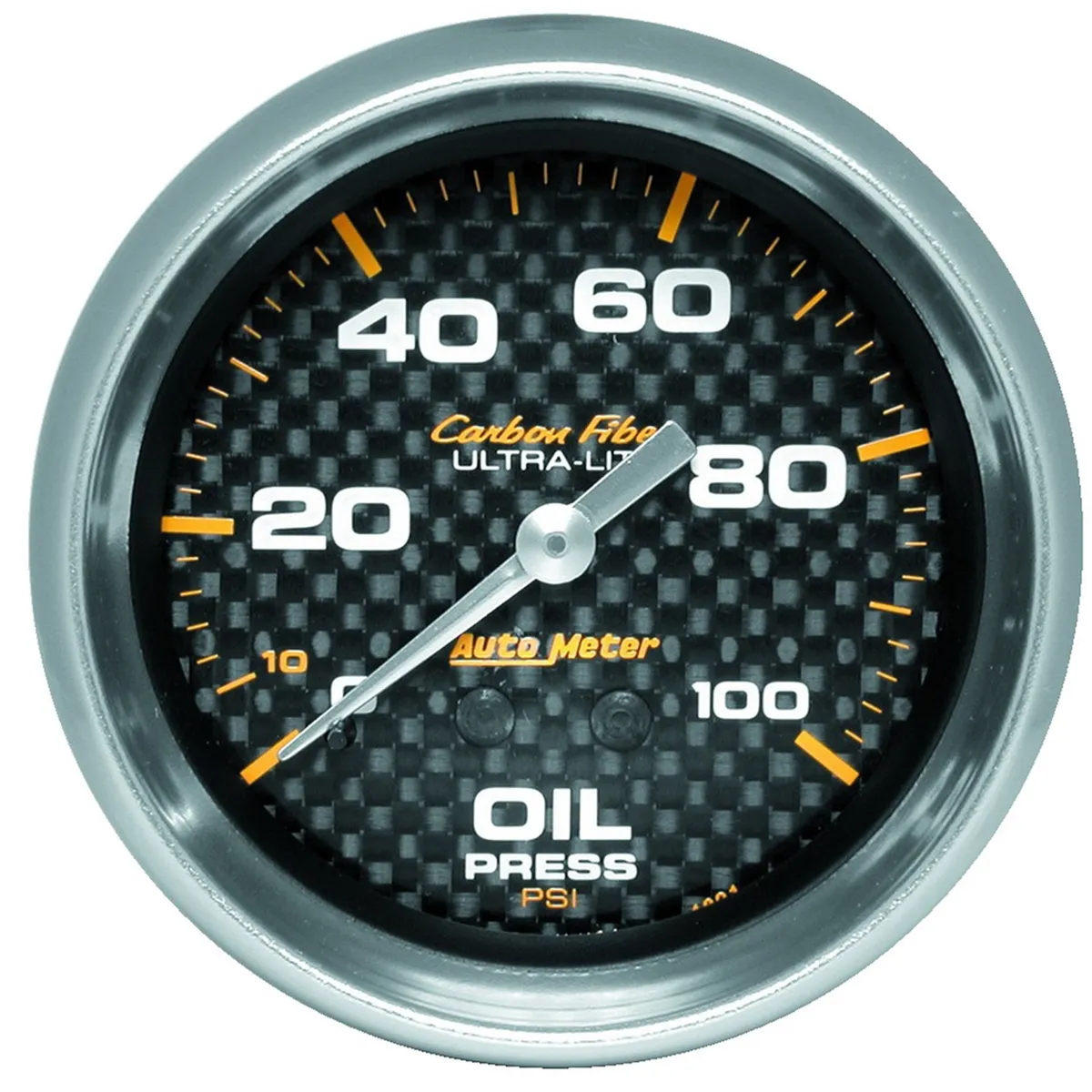 Gauge, Oil Pressure, 2 5/8", 100psi, Mechanical, Carbon Fiber product image