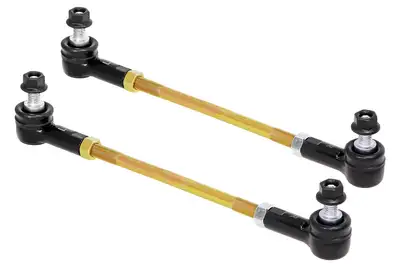 Rock Jock Adjustable Sway Bar End Link Kit (10 1/2 Inch Long Rods w/ Sealed Rod Ends and Jam Nuts pair) RockJock 4X4