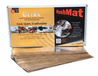 Hushmat Hushmat Ultra Bulk Kit 30 12in x 23in Sheets 58 Sq.ft. Silver