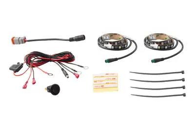 Diode Dynamics RGBW Grille Strip Kit 2pc Multicolor Diode Dynamics