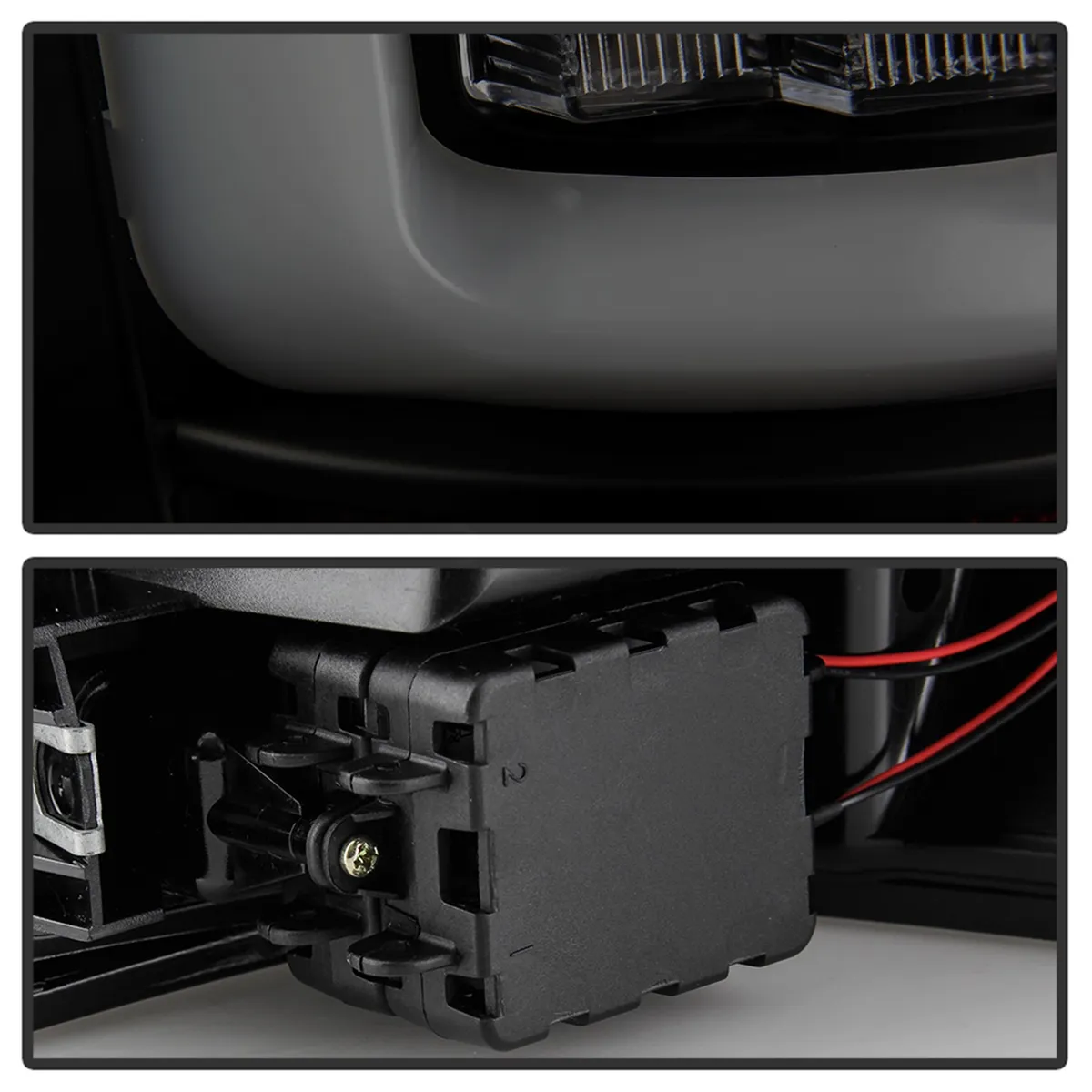 ( Spyder ) Jeep Grand Cherokee 99-04 Light Bar LED Tail Lights Version 3 - Black Smoke product image