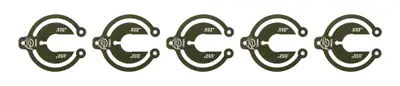RE Suspension Alum Packer 14mm 1/32in Thick - 5 Pack