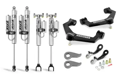 Cognito Motorsports Truck 3-Inch Premier Leveling Kit with Fox Psrr 2.0 Shocks for 2020-2024 Silverado/Sierra 2500/3500 2WD/4WD Cognito