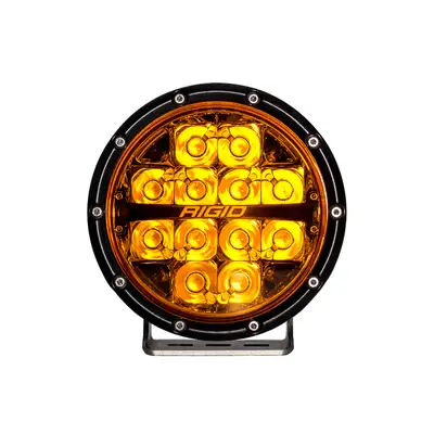 RIGID Industries 360-Series LED Off-Road Light; 6 in.; Spot Beam; w/Amber Pro Lens; Pair;