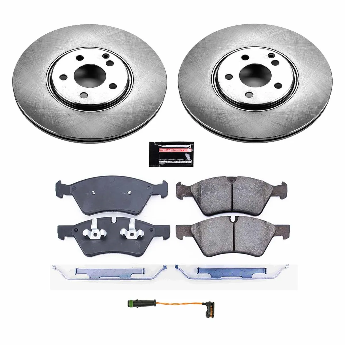 Z17 Direct Replacement Kit: Rotors; Ceramic Pads W/Hardware; Pad Sensors product image