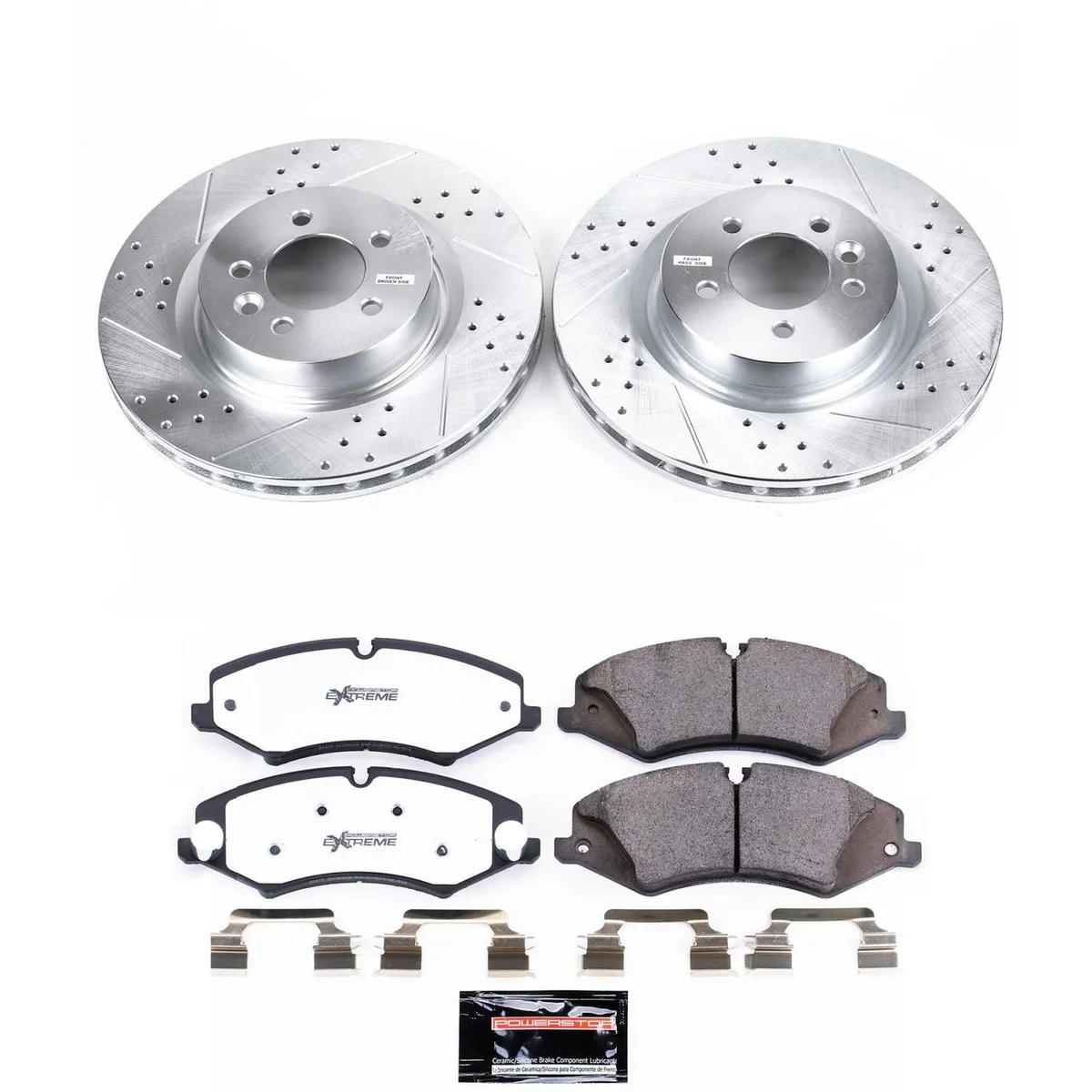 Z36 Truck/Tow Upgrade Kit: Drilled/Slotted Rotors; Carbon-Fiber Ceramic Pads W/Hardware; Pad Sensors product image