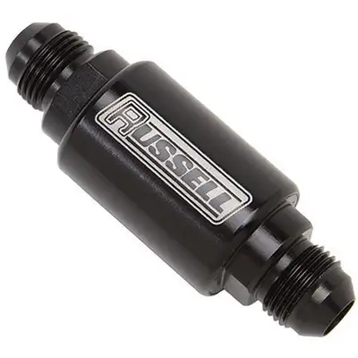 Edelbrock P/C #8 3-1/4in Fuel Filter - Black
