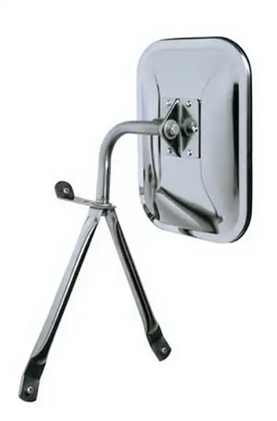 CIPA OE Style Lowmount Mirror; Swing Away Design 7.5x10.5 in. Head; Chrome; Left Or Right;