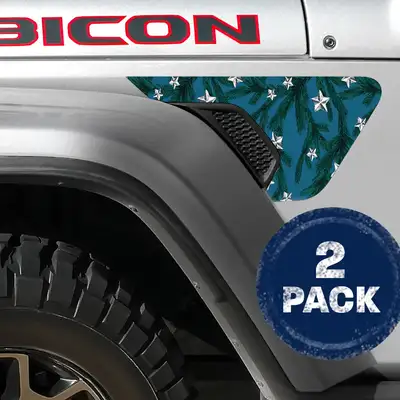 Under The Sun Inserts Tree Stars 2pc Vinyl Fender Decal