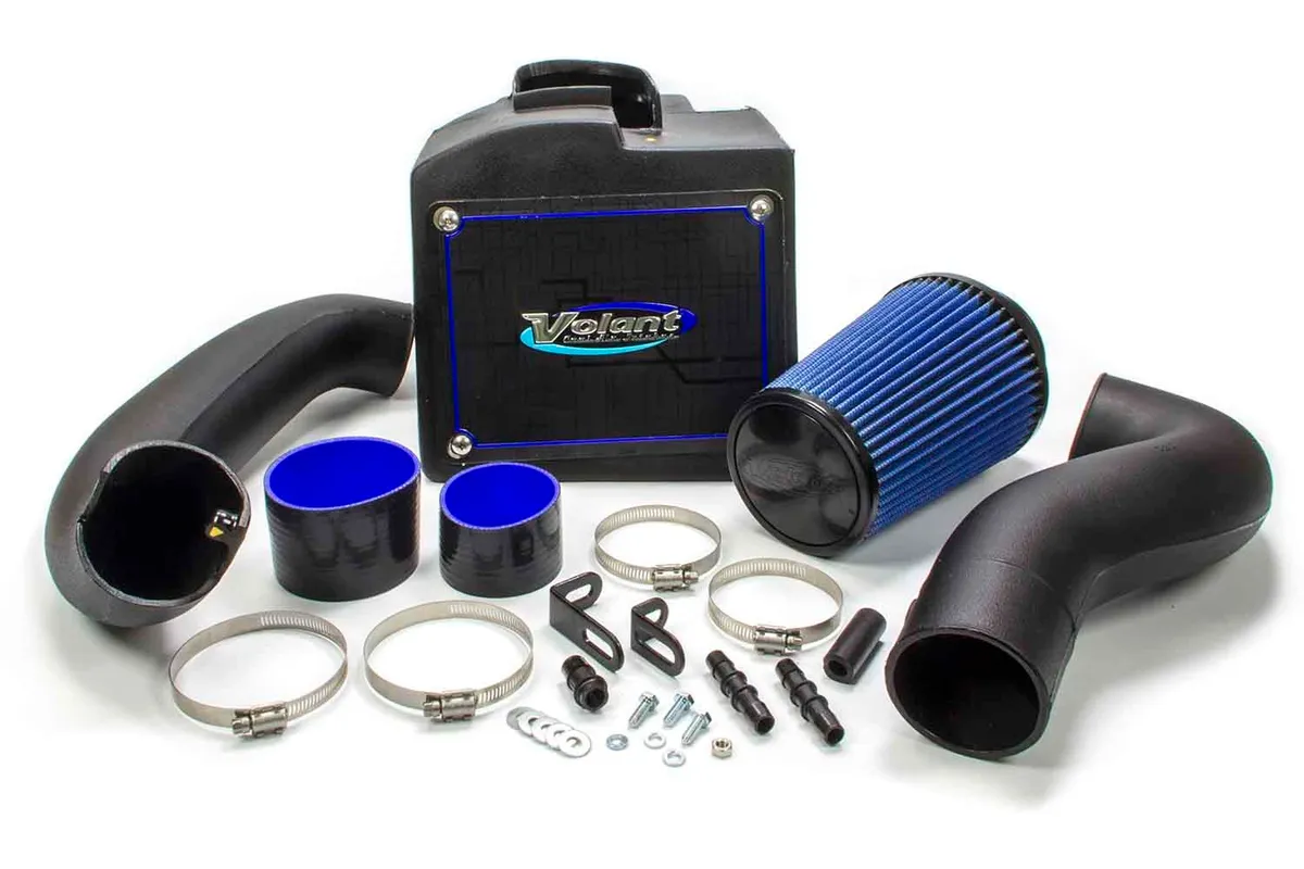 Cold Air Intake Kit; Incl. Closed Filter Box/Air Duct/Pro5 Filter/Connectors/Clamps; product image