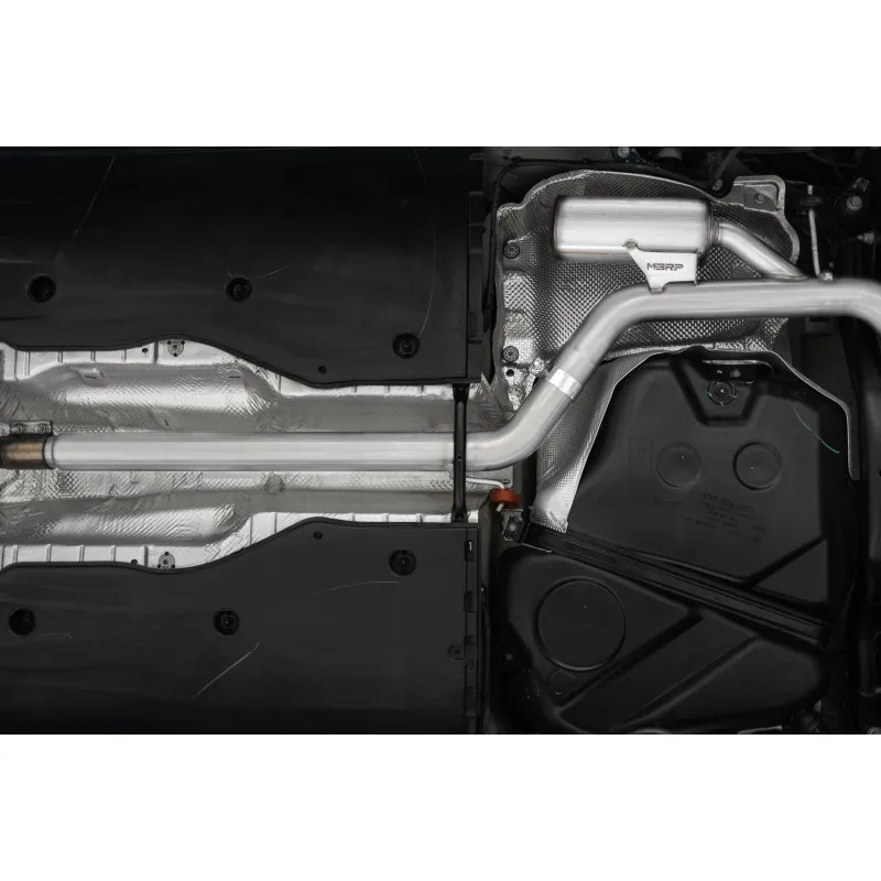 2019-2021 VW Jetta GLI Armor Pro Series 3 Inch Cat Back Dual Rear Exit T304 Stainless Steel with Carbon Fiber Tips Exhaust System MBRP product image