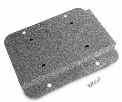 Steinjager Steinjäger Exterior Accessories Wrangler JK 2007-2018 License Plate Brackets Relocation Kit Gray Hammertone