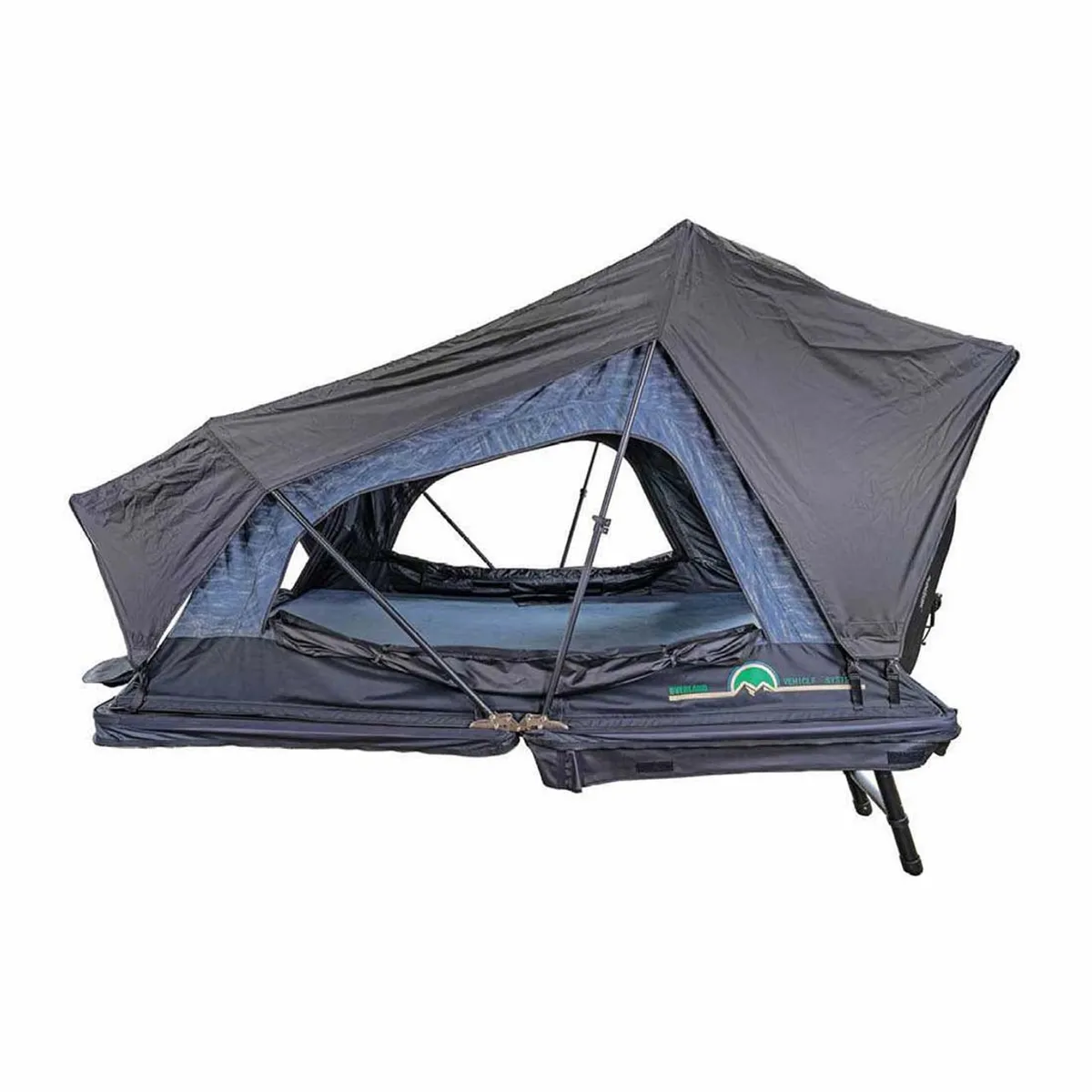 XD Sherpa S4S - Soft Sided Roof Top Tent, 4 Person, Grey Body and Black Rainfly Overland Vehicle Systems product image