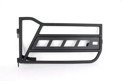 Fishbone Offroad Black textured powder coat, Steel, Sold as a pair (Front tube doors only)