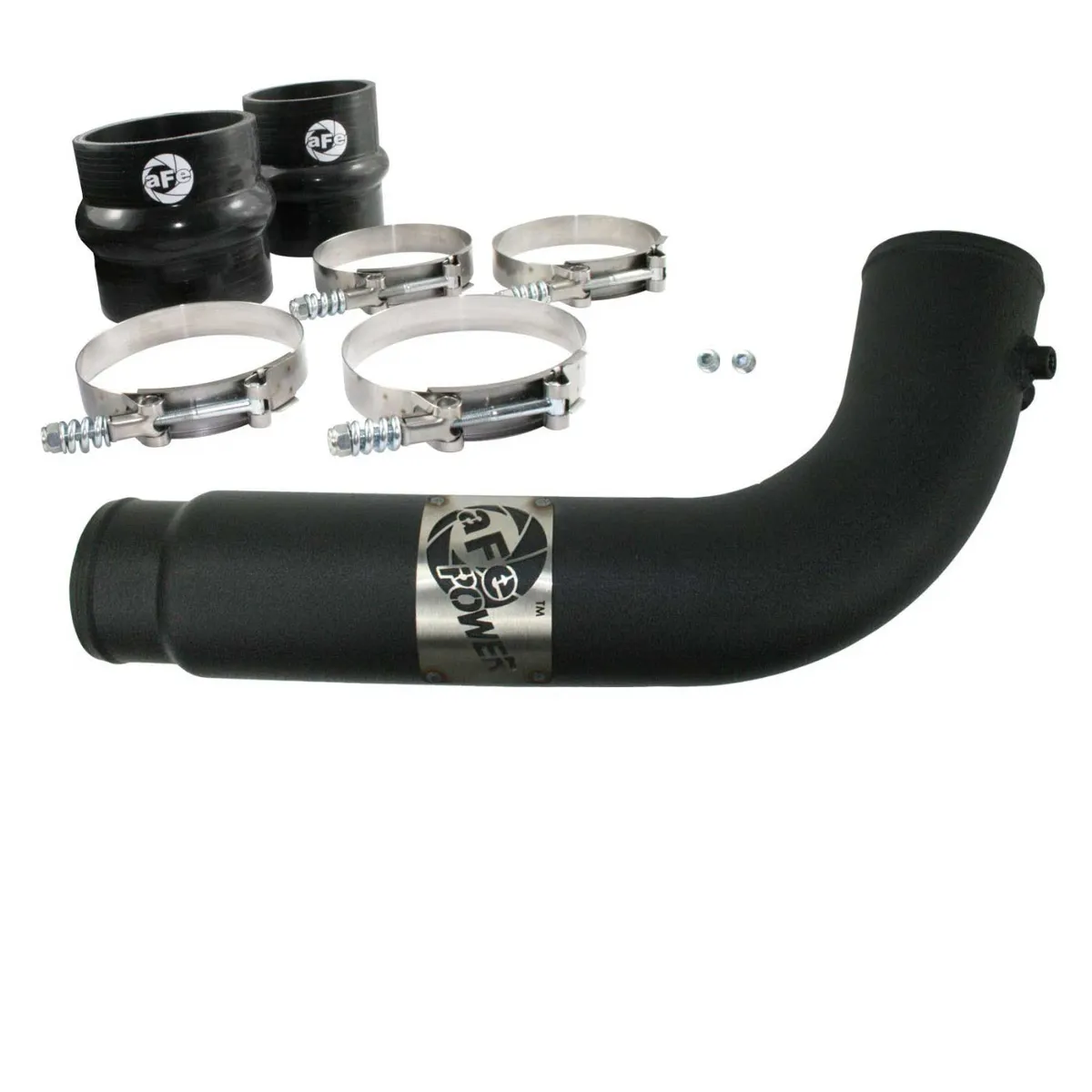 aFe Power '07-09 Dodge 2500/3500 Cummins L6 6.7L BladeRunner 3-1/2 IN Aluminum Cold Charge Pipe Black