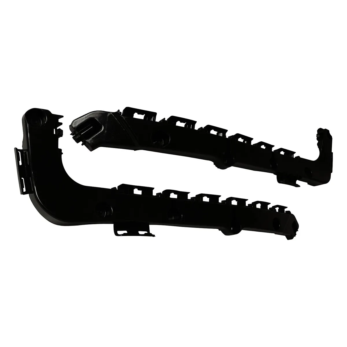 Rear Fascia Bracket Set for 2011-2022 Jeep WK Grand Cherokee; Black Plastic product image